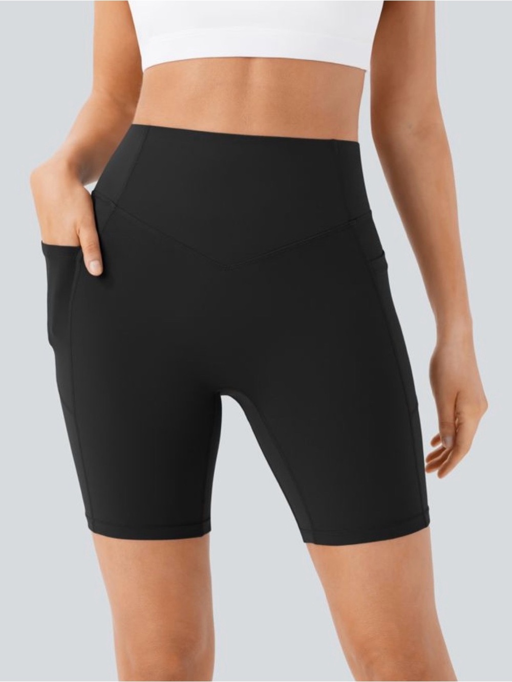 Halara UltraSculpt™ High Waisted Scrunch Butt Lifting Tummy Control 7" Inseam - Picture 2 of 8